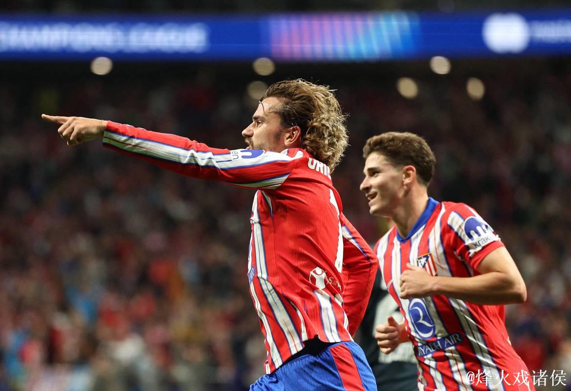 11球追平萨乌尔，小蜘蛛马竞欧冠进球数列第二